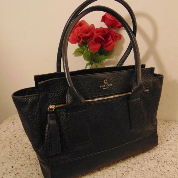 Kate Spade Black Pebbled Leather Southport Avenue Oden Tote Handbag Bag Linda
10 - Picture 7 of 7